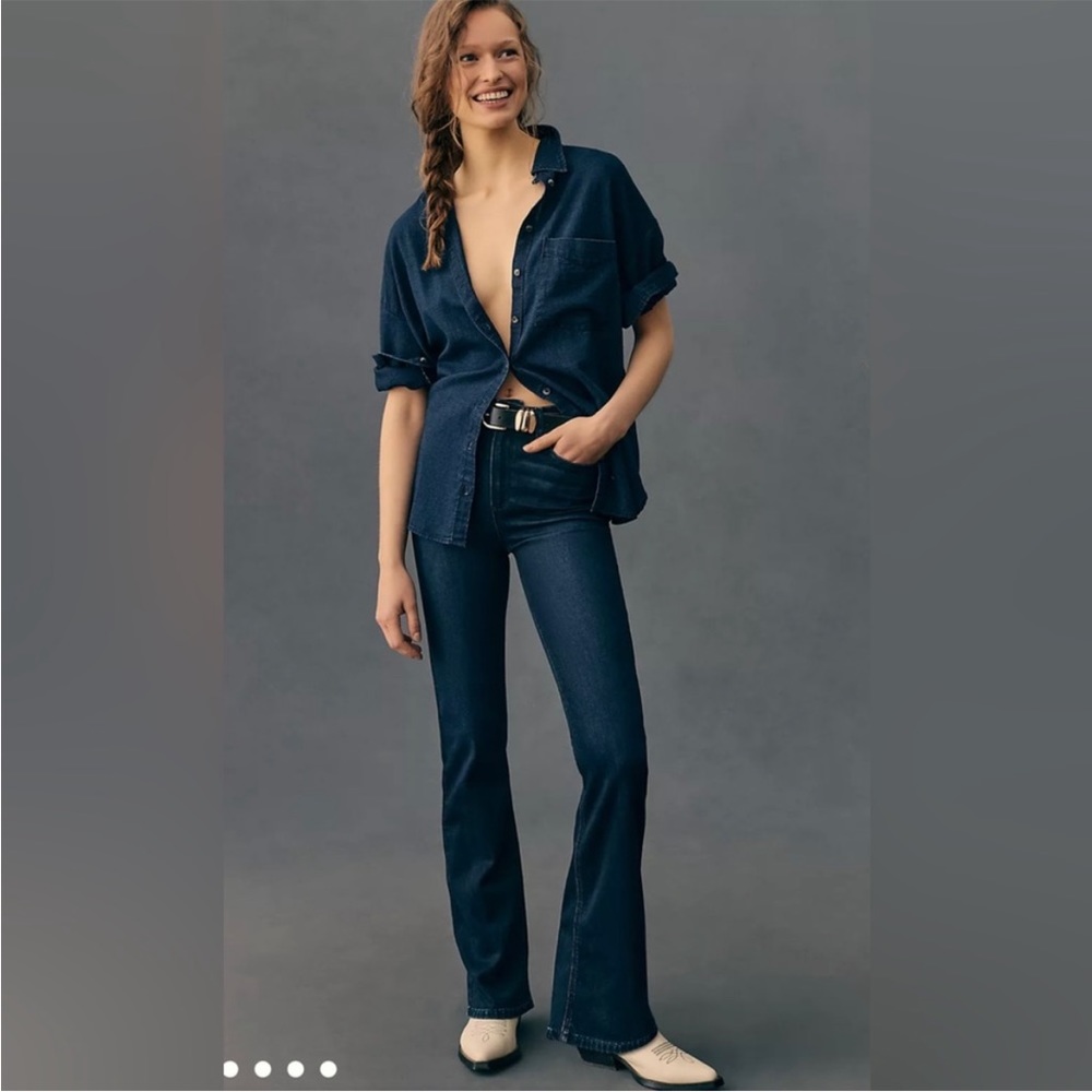 Paige Bell Canyon High Rise Flare Jeans